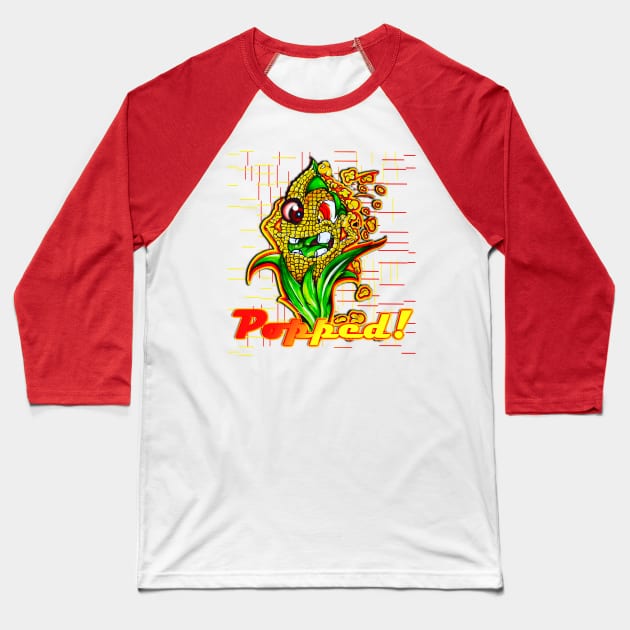 Popcorn Baseball T-Shirt by Levys Artistry